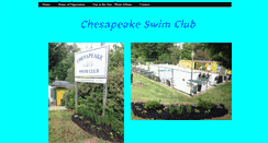 Desktop Screenshot of chesapeakeswimclub.com