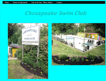 Tablet Screenshot of chesapeakeswimclub.com